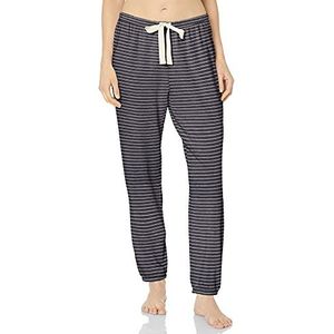 Amazon Essentials Lichtgewicht lounge badstof joggingbroek voor dames (verkrijgbaar in grote maten), marineblauwe strepen, XXL