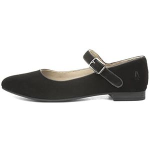 Hush Puppies Melissa riem voor dames Mary Jane Flat, Zwart, 38 EU