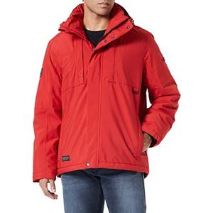 camel active teXXXactive® functionele jas voor heren, van gerecycled polyester, rood