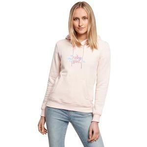 Miss Tee Capuchontrui voor dames Baby Girl Hoody, casual hoodie met opdruk op de voorkant, regular fit, maten XS - 5XL, roze, S