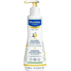 Mustela hydraterende reinigingsgel met koude crème 300 ml.