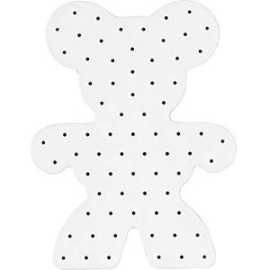 Hama 9004 Maxi Stick Geperforeerde plaat teddybeer voor 72 stekkers, ca. 20 x 15,5 cm, meerkleurig