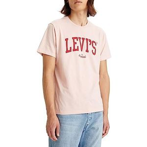 Levi's Graphic Crewneck Tee T-shirt Mannen, Pink, S