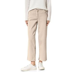 Cecil Dames Wide Leg Jeans, Jute - beige, 36W / 28L