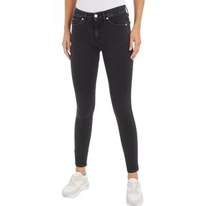 Calvin Klein Jeans Dames Mid Rise Skinny, Denim Zwart, 31W / 30L