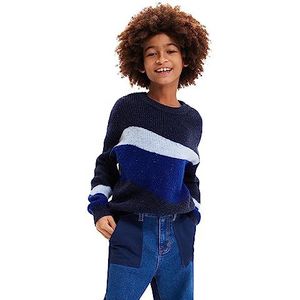 Jacquard - Gebreide Trui - Veelkleurig - Lange Mouwen - Ronde Hals