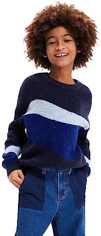 Jacquard - Gebreide Trui - Veelkleurig - Lange Mouwen - Ronde Hals