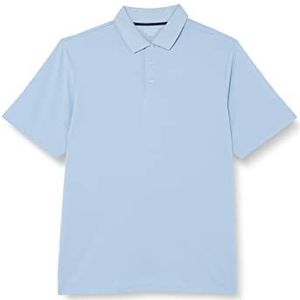 Amazon Essentials Regular-fit sneldrogend golfpoloshirt voor heren (verkrijgbaar in groot en lang), lichtblauw, Large