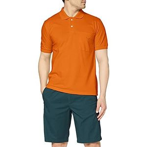 TRIGEMA Poloshirt met borstzak in luxe piqué-kwaliteit, oranje (Mandarine 062), XXL
