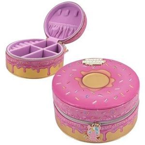 Kids Licensing Sieradendoosje van PU in de vorm van Donut Sweet Dreams & Friends, Estandar, Kunststof, Geen edelsteen