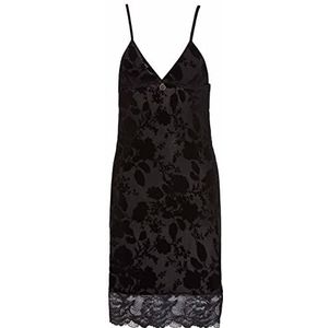 Emporio Armani Gevoerde eterse kanten petticoat voor dames, zwart, XL