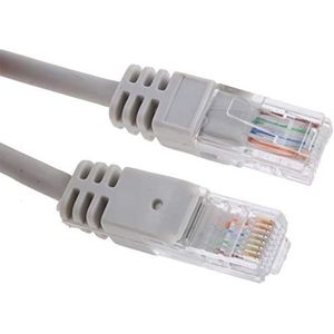 RS PRO Ethernetkabel Cat.5e, 20m, grijze patchkabel, A RJ45 U/UTP stekker, B RJ45, LSZH