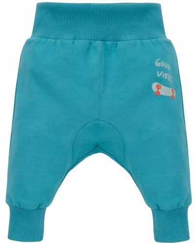 Pinokio Joggingbroek voor baby's, casual broek, Turquoise Orange Flip, 62