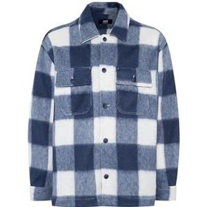 Mavi Heren geruit shirt, White Blue Check, S, Wit Blauw Check, S