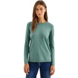 Cecil - Gebreide Trui - Jewel Green Melange - Lange Mouwen