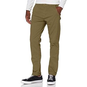 Blend BHNight chinobroek voor heren, stoffen broek, chinobroek met stretch, slim fit, Martini Olive (77238), 33W / 34L