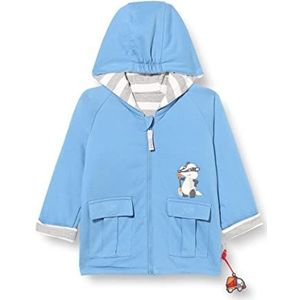 Sigikid Omkeerbare jas voor babyjongens, blauw/gestreept/bouwplaats, 74 cm