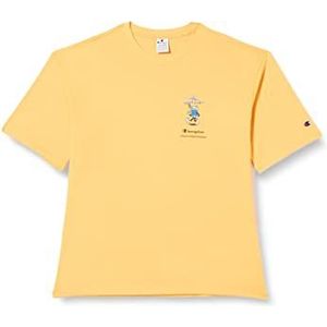 Champion Rochester 1919 Graphic Gallery ape Crewneck S-S T-shirt, geel meloen (Amy), XL voor heren, Meloengeel (Amy), XL