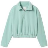 TOM TAILOR Sweatshirt van fleece voor meisjes, 10884 - Smoke Green, 152