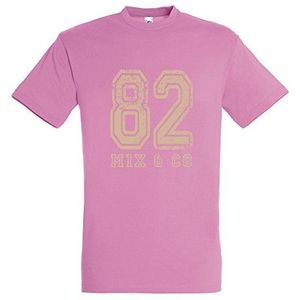 Supportershop Kinder-T-Shirt Rosa 82 Mix and Co Meisjes