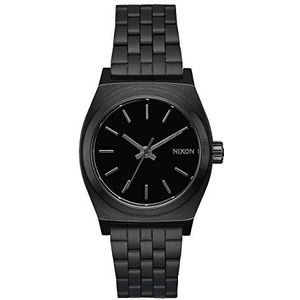 Nixon horloge medium time plaat, zwart (all black), Eén maat, roestvrij staal