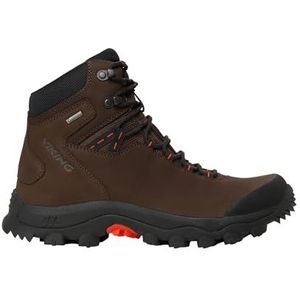 Viking Villrein Mid GTX M Wandelschoen voor heren, Donkerbruin rood, 43 EU Weit