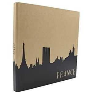 Fotoalbum 60 pagina's - traditioneel reisalbum Frankrijk - fotoalbum zwart met 60 witte pagina's - fotoalbum Travel France - gemaakt in Frankrijk