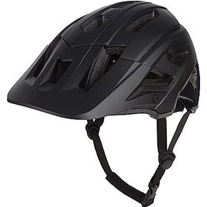 POLISPORT 8742800004 - Mountain Pro Fietshelm voor heren en dames Verstelbaar Maat L (58-61cm) met afneembaar vizier en CE keurmerk in kleur Zwart