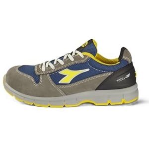 Diadora - Run Text Low S1P SRC ESD - Veiligheidsschoen - Zwart - Leer en Mesh