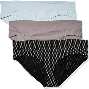 Motherhood Maternity Damesondergoed (verpakking van 3), Plat Grijs, Plein Air, B/W Dot, S