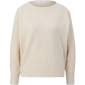 s.Oliver - Trui - Lichtbeige - Losse Pasvorm - Lange Mouw