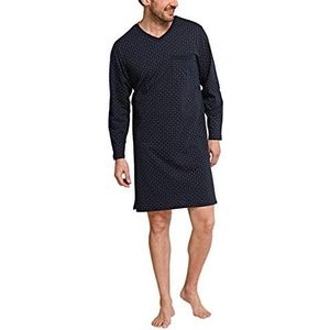 Schiesser Origineel Classics nachthemd voor heren, lange mouwen, pyjama-bovendeel, blauw (donkerblauw 803), Large (52)