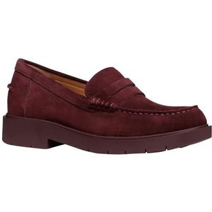 Geox D Spherica Ec1 A Moccasin voor dames, wijn, 37 EU