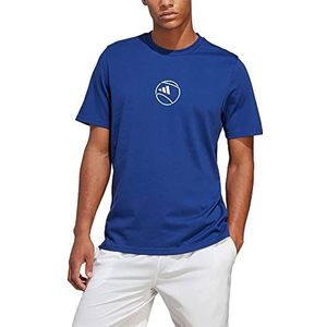 adidas Heren AEROREADY Tennis Graphic Tee, victory blue, XL