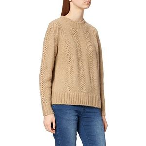 Pieces Pcbibi New Ls Knit Noos Pullover Trui voor dames, Beige, S