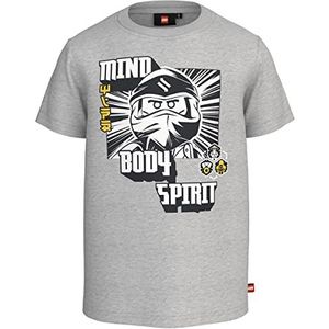 LEGO Ninjago LWTaylor 107 T-shirt voor jongens, grijs melange, 140 kinderen