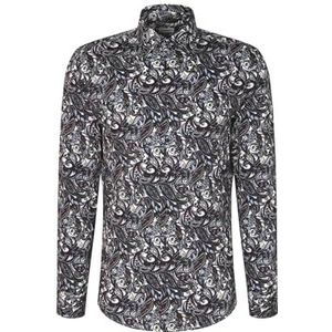 Seidensticker - Performance - Overhemd - Lila - Slim Fit - Katoenmix