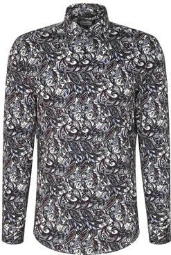 Seidensticker - Performance - Overhemd - Lila - Slim Fit - Katoenmix