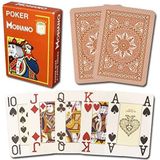 Modiano Speelkaarten 487 - Poker Cristallo, 4 index bruin
