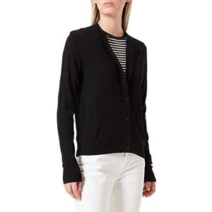 BOSS Dames Gebreide Vest Sweater, Zwart, L