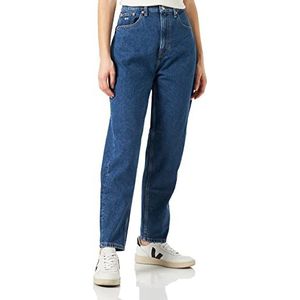 Mom Jeans - Medium Wassing - Denim - Hoge Taille - Taps Toelopende Pijpen