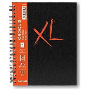 Canson XL Croquis notitieboek A5 100 vellen fijn 90 g