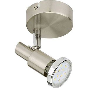Briloner Lichten LED wandlamp, LED spot draai- en zwenkbaar, plafond & wandlamp, metaal, spot incl. LED-verlichting, 3 W, 10,5 x 11 x 12 cm
