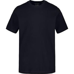 JP 1880 Heren L-8XL tot 8XL, T-shirt, JP1880-motief op de borst, basic shirt, ronde hals, puur katoen, donker olijf, donkermarine, 10XL