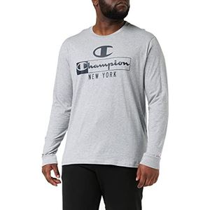 Champion Graphic Shop Authentic T-shirt voor heren, lichtgrijs gemêleerd., XS
