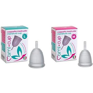 Mamicup L en M TRANSPARANTE Menstruatie Cup Kit