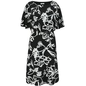 s.Oliver BLACK LABEL Dames midi-jurk met allover patroon, 99a1, 42