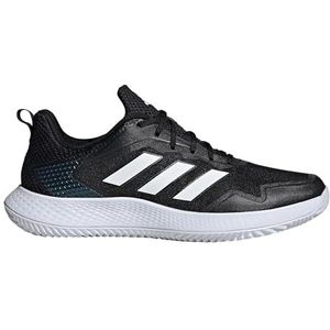 adidas Heren Defiant Speed Clay Sneaker, zwart/medium grijs heather, 12.5 UK, Zwart Medium Grijs Heather, 48 EU