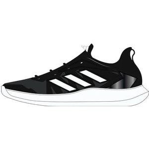 adidas Heren Defiant Speed Clay Sneaker, zwart/medium grijs heather, 10 UK, Zwart Medium Grijs Heather, 44 2/3 EU