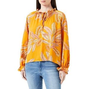 NALLY Dames blouseshirt 21325581-NA02, oranje meerkleurig, L, Oranje meerkleurig., L